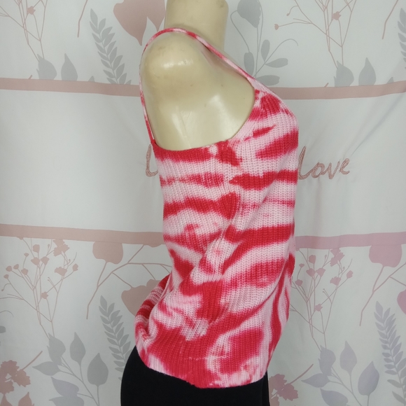 Fred Meyer Sweater spaghetti top Size L tie dye - Picture 2 of 8